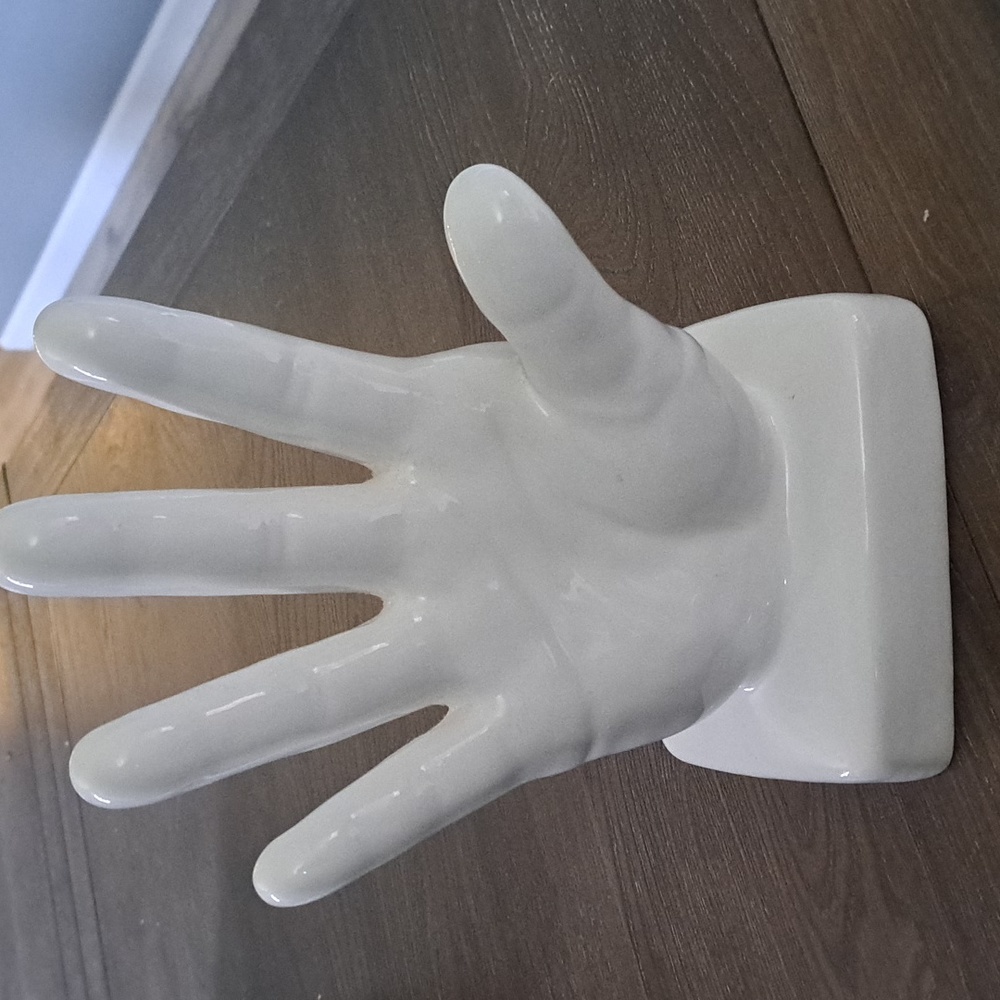 White Ceramic Hand